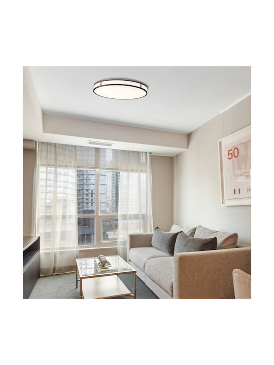 Viokef Piedro Ceiling Mount Light 50cm Brown with Integrated LED