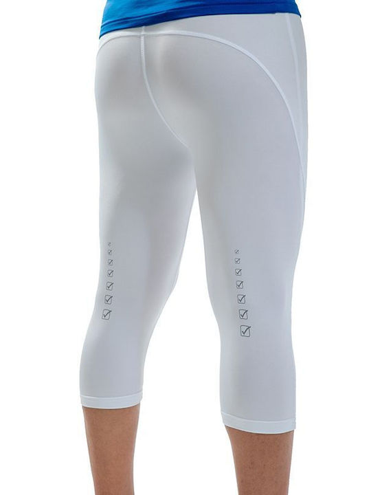 Givova Running Pinocchietto LR02 Colanți Sport Bărbați Capri Albi