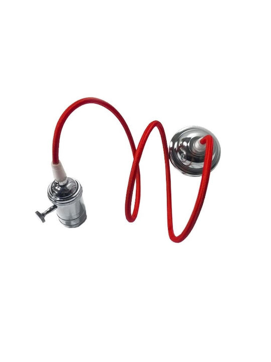 GloboStar Pendant Light Red with Socket E27