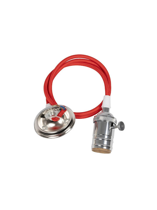 GloboStar Pendant Light Red with Socket E27