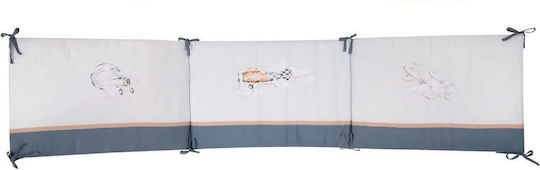 Greenwich Polo Club Crib Bumpers Classic Inside grey 45x195cm