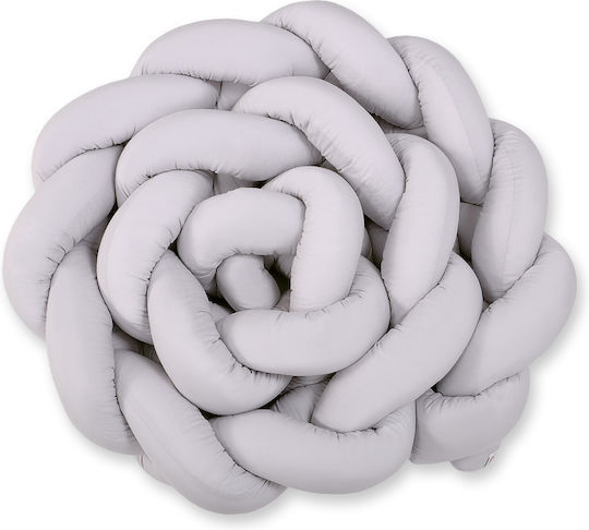 My Sweet Baby Crib Bumpers Braided Inside Gray