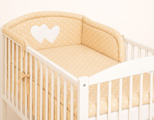 Bobono Πάντα Κλασική Εσωτερική White Hearts And Polka Dots On Beige Bobono Πάντα Κλασική Εσωτερική White Hearts And Polka Dots On Beige
