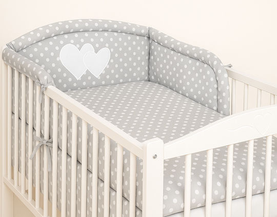 Bobono Πάντα Κλασική Εσωτερική White Hearts And Polka Dots On Gray Bobono Πάντα Κλασική Εσωτερική White Hearts And Polka Dots On Gray
