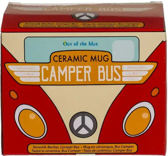 Out of the Blue Camper Bus Чаша Керамична Червена 320ml Out of the Blue Camper Bus Чаша Керамична Червена 320ml