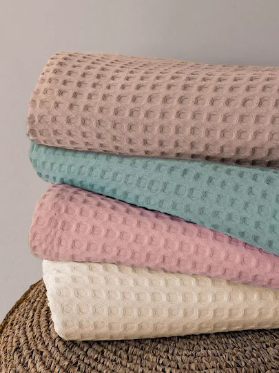 Palamaiki Cot Waffle Blanket Beige 100x150cm