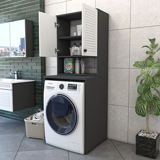 SteweHome STE-003288-V5002 Στήλη Μπάνιου Δαπέδου για Πλυντήριο 65x57x170cm Λευκή