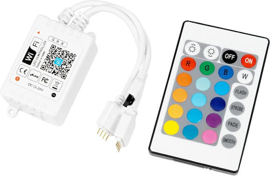 GloboStar Drahtlos RGB Controller Wi-Fi mit Fernbedienung 73411