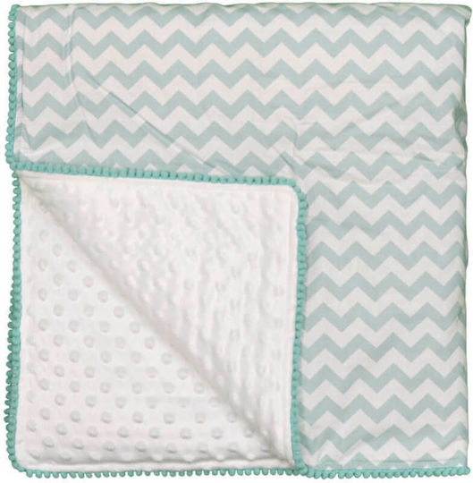 Bebe Stars Nursery Swaddling Blanket Pom-Pom 90x90cm