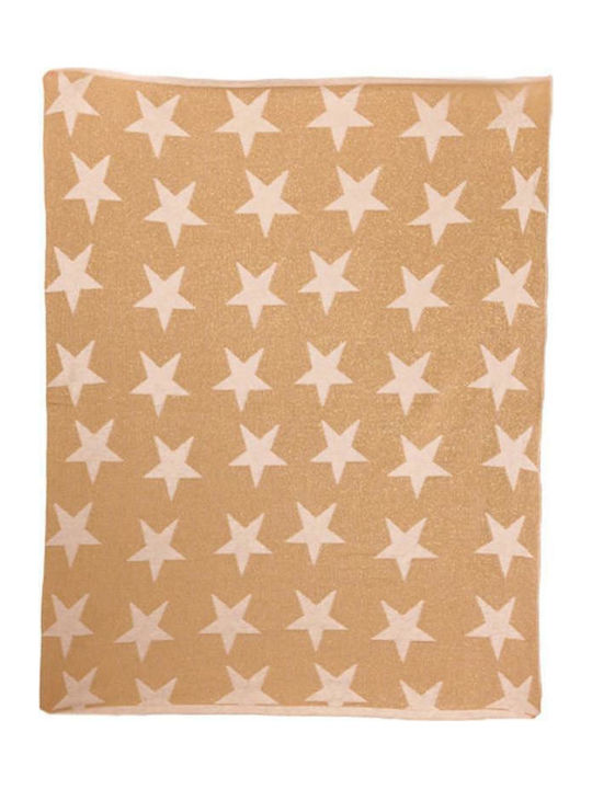 Bizzi Growin Κουβέρτα Αγκαλιάς & Λίκνου Gold Star 70x90εκ.