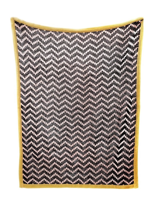 Bizzi Growin Κουβέρτα Αγκαλιάς & Λίκνου Zig Zag 70x90εκ.