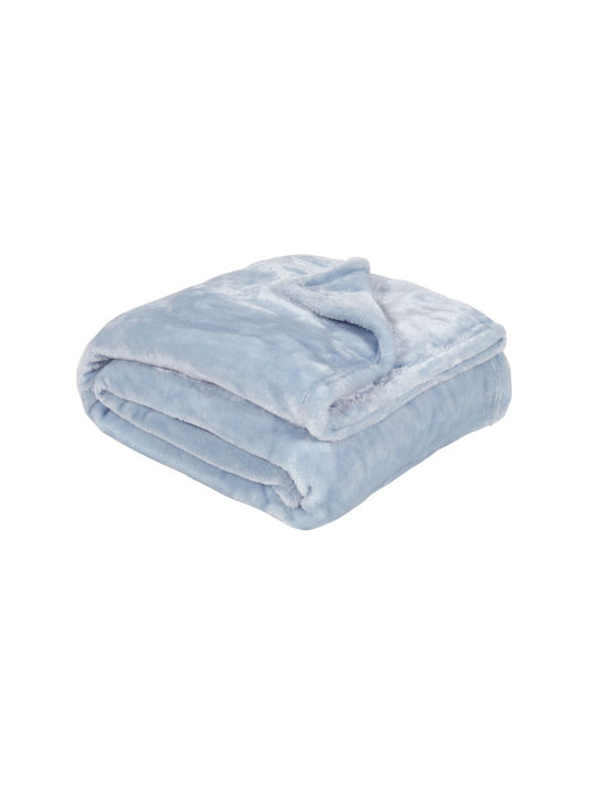 Das Home Decke Kinderbett Hellblau 110x150cm