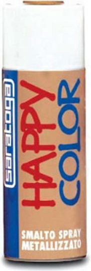Saratoga Spray Paint Happy Metallized with Metallic Effect Ducat Gold 400ml
