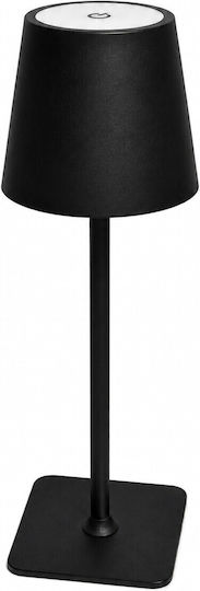 VenCore Metal Table Lamp LED with Black Shade and Base