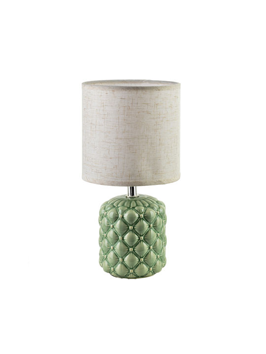 Lampa Lampă de Masă cu Abajur Verde și Bază