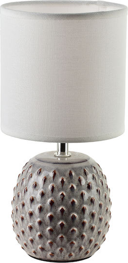 Lampa Πορτατίφ με Γκρι Καπέλο και Βάση Lampa Πορτατίφ με Γκρι Καπέλο και Βάση