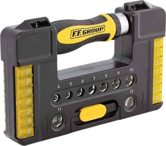 FFG Screwdriver Ratchet with 38 Magnetic Interchangeable Tips