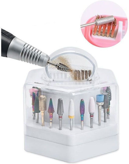 Case for Drill Bits 24 Positions Cleaning Brush Bur Holders 24 Hole Tf159908
