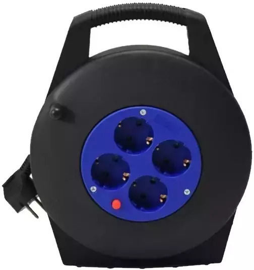 Lineme Closed Type Extension Reel Cord 3 x 1.5mm²/10m Black