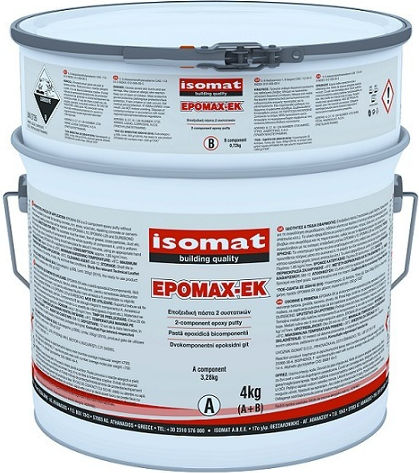 Isomat Epomax-ek 4kg Epoxy Paste 2 Components Repairs Sealings Bondings
