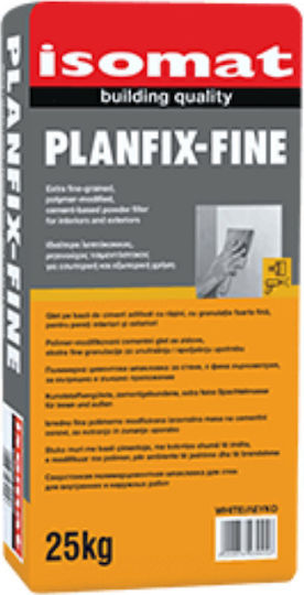 Isomat Planfix Fine Concrete Based Putty Resinous Gray 25kg