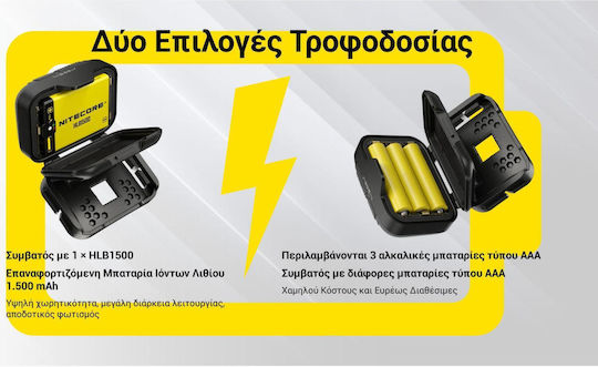 NiteCore NiteCore LED Kopf Taschenlampe IP66 mit Maximaler Lumen 350lm Ha13