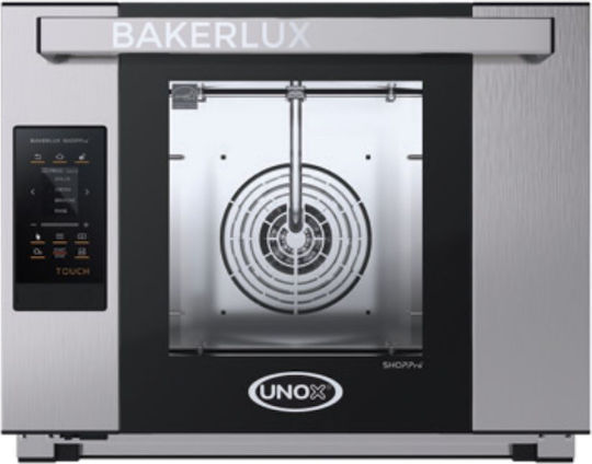 Electric Convection Oven with Humidity 4 Trays Unox Countertop Bakerlux Shop.pro Touch Xefr-04hs-eldv
