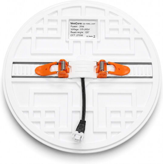 VenCore Recessed LED Panel 35W 22.7cm