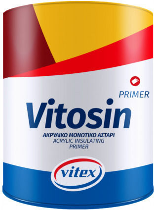 Vitex Vitosin Primer Acrylic Insulating Solvent Primer White Suitable for Wood 2.5lt