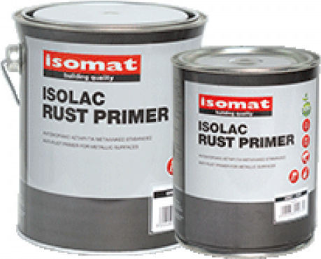 Isomat Isolac Rust Primer Primer Anti-corrosive Primer for Metallic Surfaces Grey Suitable for Metal 0.75lt