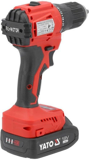 Yato YT-827788 Brushless Battery Drill Driver 18V 1x2Ah
