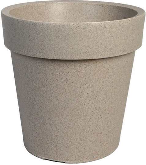 Atmosphera Atlas Leather Flower Pot Stone 100x100cm