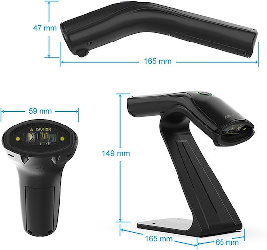 Qoltec Scanner Portabil cu Capabilitate de Citire 1D Barcodes