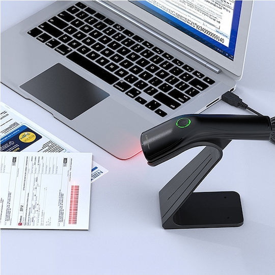 Qoltec Scanner Portabil cu Capabilitate de Citire 1D Barcodes