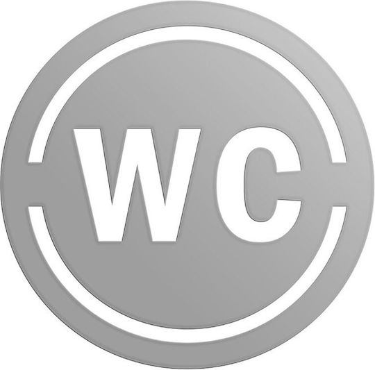 Μεταλλική Πινακίδα Σήμανσης Wc – Premium Design