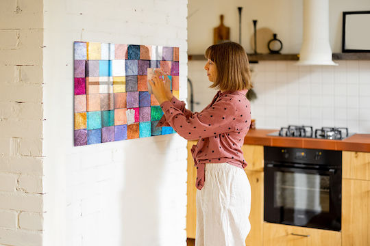 Magnetic Board Wooden Cubes One Magnet 100x70