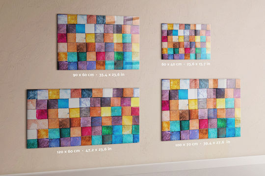 Magnetic Board Wooden Cubes One Magnet 100x70