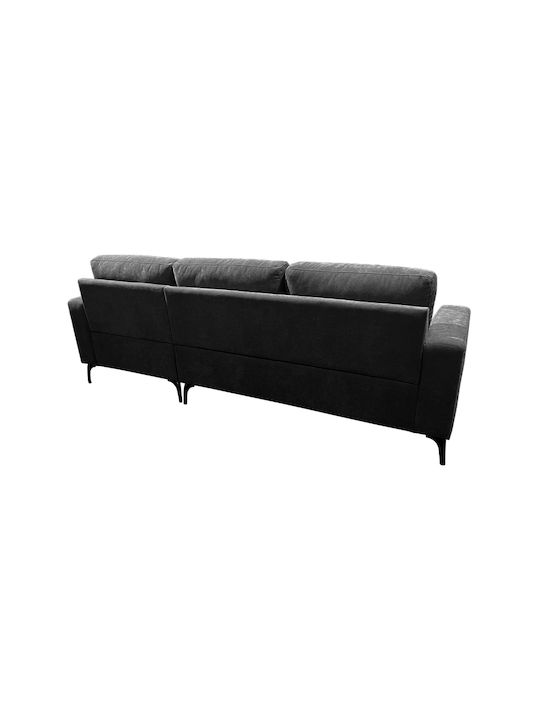 Corner Couch with Right Corner Anthracite 248x173x89cm