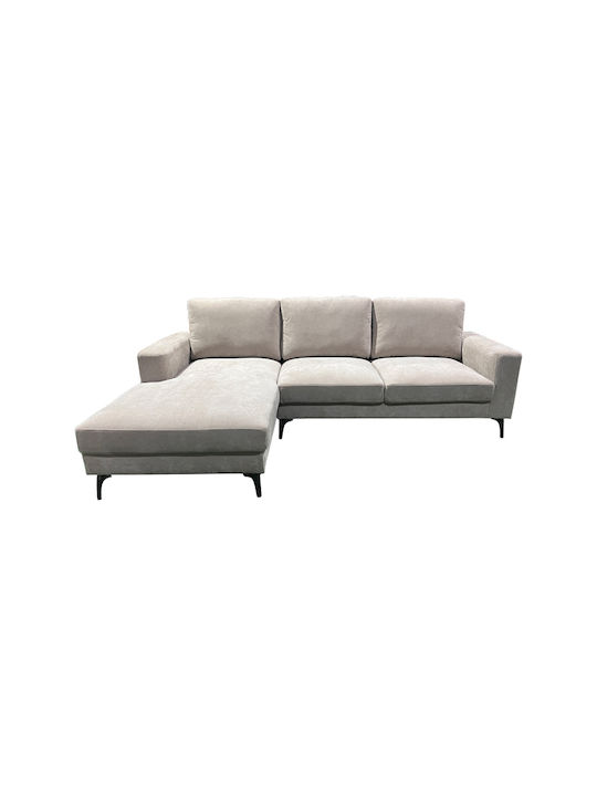 Corner Couch with Right Corner Beige 248x173x89cm