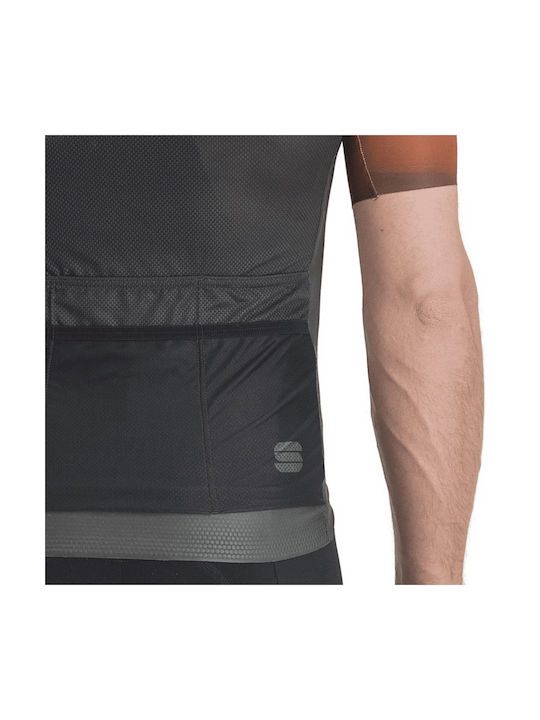 Sportful Supergiara Tricou De Ciclism Pentru Bărbați Cu Mâneci Scurte Negru