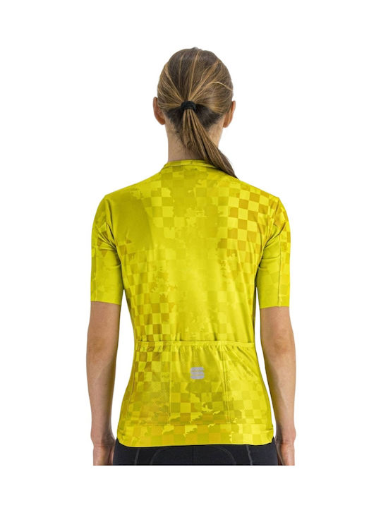 Sportful Tricou De Ciclism Pentru Femei Cu Mâneci Scurte Verde