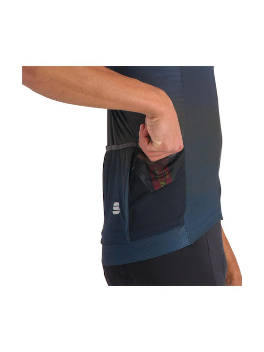 Sportful Supergiara Tricou De Ciclism Pentru Bărbați Cu Mâneci Scurte Albastru