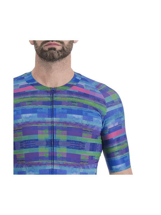 Sportful Tricou De Ciclism Pentru Bărbați Cu Mâneci Scurte Albastru