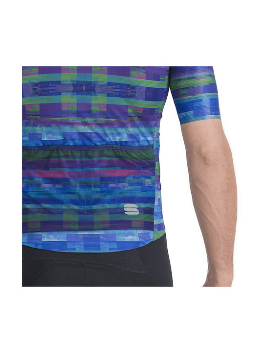 Sportful Tricou De Ciclism Pentru Bărbați Cu Mâneci Scurte Albastru