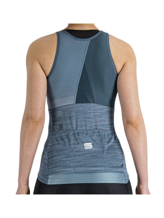 Sportful Tricou De Ciclism Fără Mâneci Pentru Femei Albastru