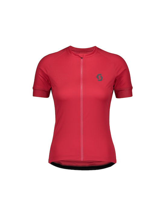 Scott Tricou De Ciclism Cu Mâneci Scurte Pentru Femei Roz