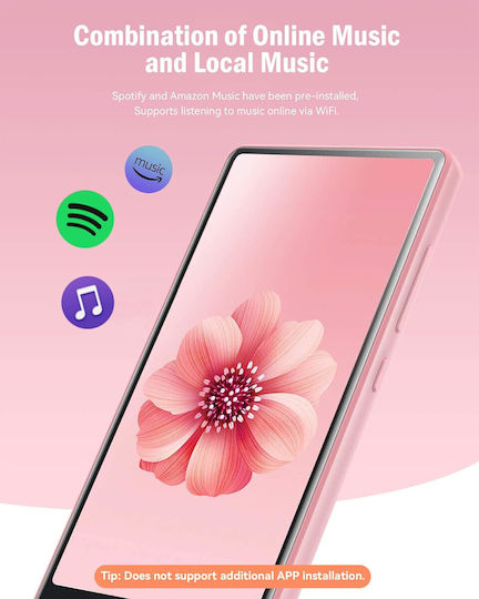 Agptek MP4 Player 1GB Roz X001A2BEBT