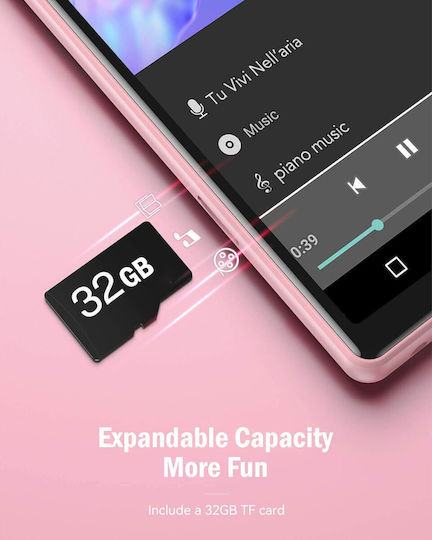 Agptek MP4 Player 1GB Roz X001A2BEBT