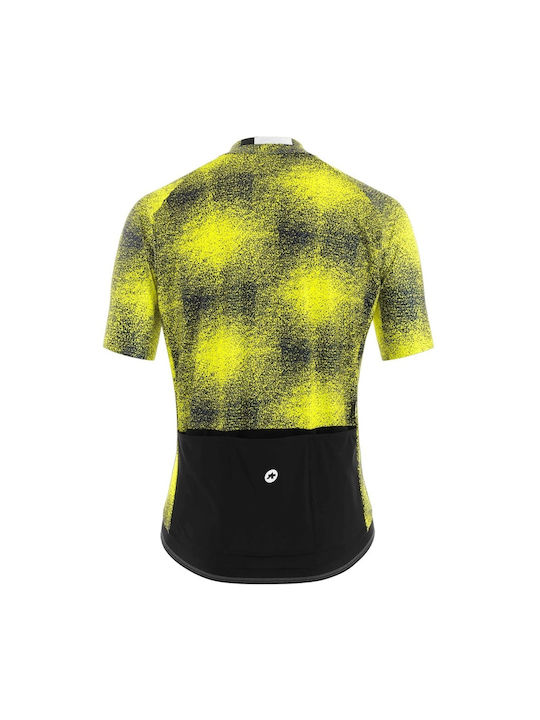 Assos Tricou De Ciclism Pentru Bărbați Cu Mâneci Scurte Galben