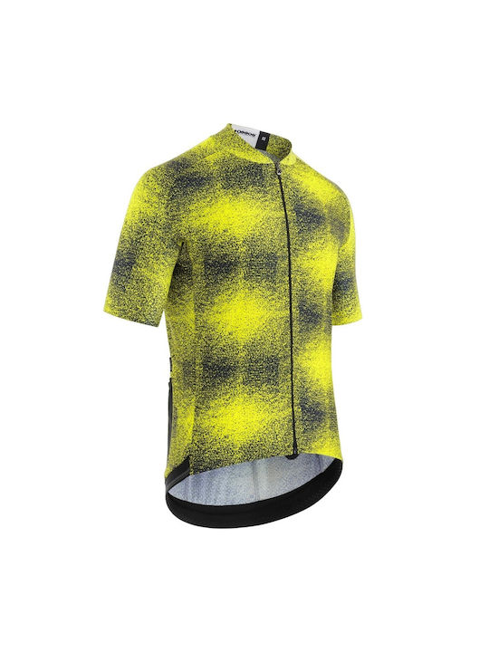 Assos Tricou De Ciclism Pentru Bărbați Cu Mâneci Scurte Galben